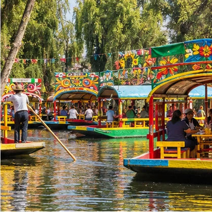 Vista de Xochimilco, Ciudad de México